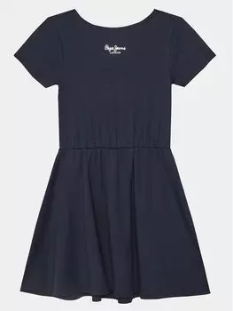 Летнее платье стандартного кроя Pepe Jeans, синий