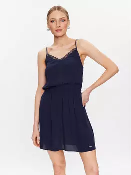 Летнее платье стандартного кроя Tommy Jeans, синий