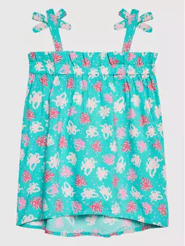 Летнее платье стандартного кроя United Colors Of Benetton, синий