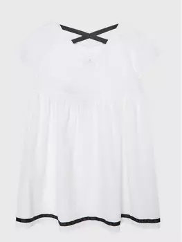Летнее платье стандартного кроя United Colors Of Benetton, белый