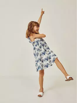 Летнее платье стандартного кроя Zippy, синий