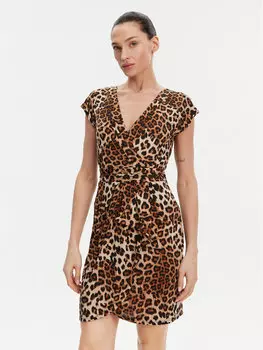 Летнее платье стандартный крой 251-RFAUVE Morgan, коричневый