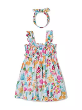 Летнее платье стандартный крой 3939 Mayoral, мультиколор