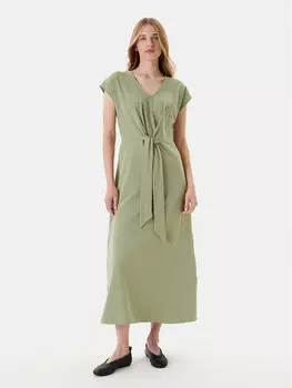 Летнее платье стандартный крой 3FJHDV01T United Colors Of Benetton, зеленый