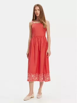 Летнее платье стандартный крой 4KUSDV0B7 United Colors Of Benetton, красный