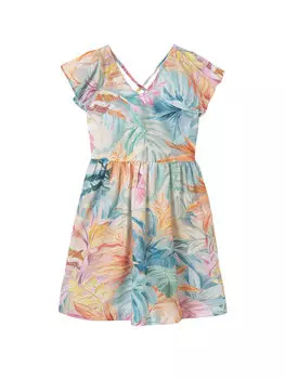 Летнее платье стандартный крой 6991 Mayoral, мультиколор