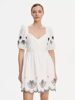 Летнее платье стандартный крой 71YOT French Connection, белый