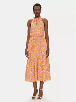 Летнее платье стандартный крой 71YQV French Connection, оранжевый
