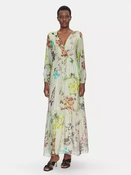 Летнее платье стандартный крой A207W020A Dixie, зеленый