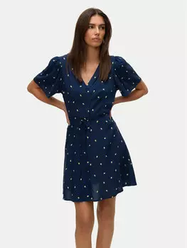Летнее платье стандартный крой Alba 10292845 Vero Moda, синий