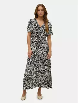Летнее платье стандартный крой Alba 10330301 Vero Moda, черный