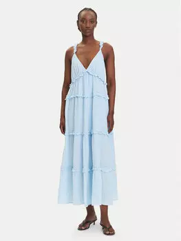 Летнее платье стандартный крой Anina 26038014 Yas, голубой