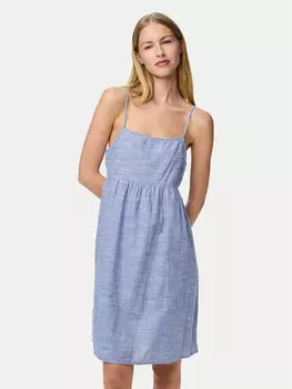 Летнее платье стандартный крой Apia 17155309 Pieces, синий