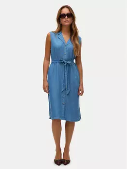 Летнее платье стандартный крой Bree 10304888 Vero Moda, синий
