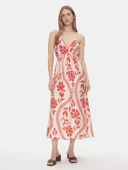 Летнее платье стандартный крой Catja 15347529 Only, красный
