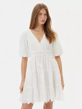 Летнее платье стандартный крой Day PL953694 Pepe Jeans, белый