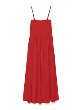 Летнее платье стандартный крой Easy 10328766 Vero Moda, красный