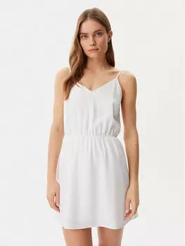 Летнее платье стандартный крой Essential DW0DW20613 Tommy Jeans, белый