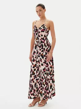 Летнее платье стандартный крой Savanna 26035342 Yas, бежевый