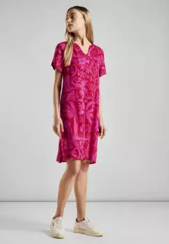 Летнее платье STREET ONE, мягкое и удобное в носке, розовый