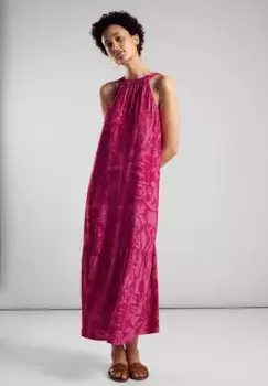 Летнее платье STREET ONE с принтом по всей поверхности, розовый