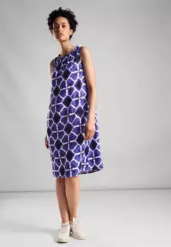 Летнее платье STREET ONE с принтом по всей поверхности, синий
