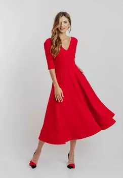 Летнее платье Swing, красный