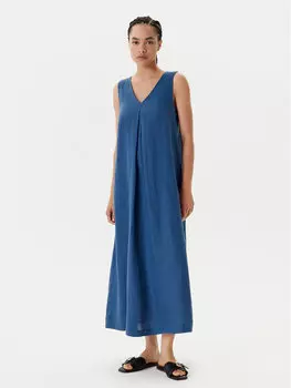 Летнее платье свободного покроя 4AGHDV07C United Colors Of Benetton, синий