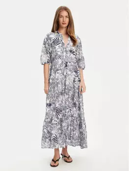 Летнее платье свободного покроя 4ENDDV0BT United Colors Of Benetton, синий