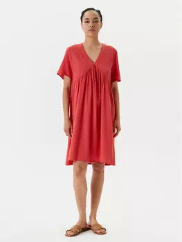 Летнее платье свободного покроя 4PQNDV0BS United Colors Of Benetton, красный