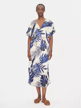 Летнее платье свободного покроя Vina 10327430 Vero Moda, бежевый