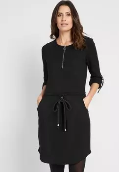 Летнее платье Taillenbetonendes bonprix, черный