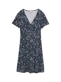 Летнее платье TOM TAILOR, цвет marine blue/Light blue
