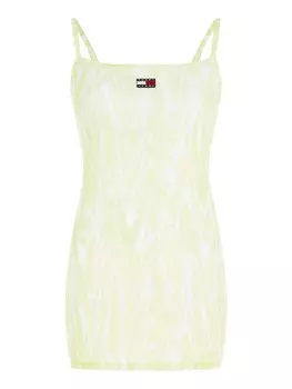 Летнее платье Tommy Jeans, пастельный зеленый