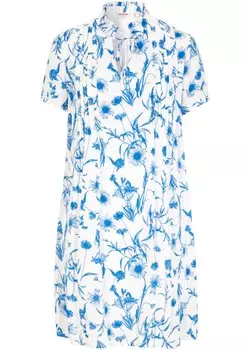 Летнее платье-туника с коротким рукавом John Baner Jeanswear, белый