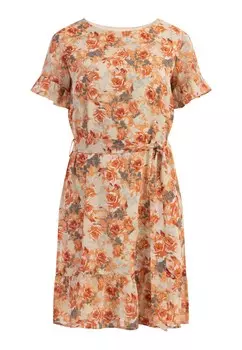 Летнее платье Usha, оранжевый