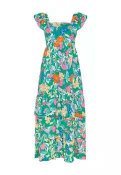 Летнее платье Usha, зеленый