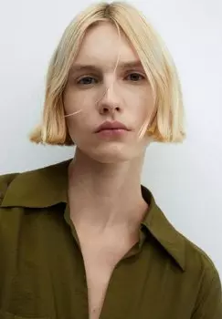 Летнее платье Vane Mango, хаки