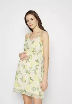 Летнее платье Vero Moda, бежевый