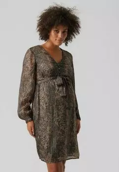 Летнее платье Vero Moda, бежевый