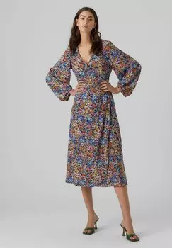 Летнее платье Vero Moda, черный меланж