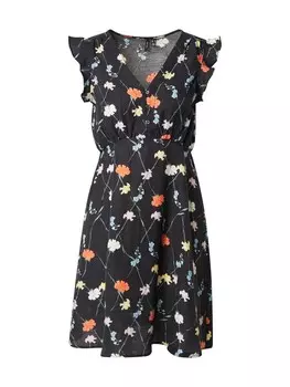Летнее платье VERO MODA FLORA OLGA, черный