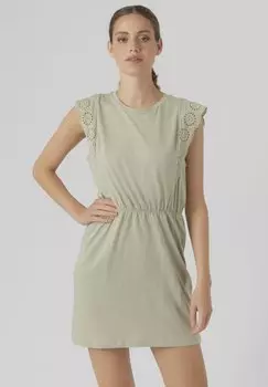 Летнее платье Vero Moda, оливковый