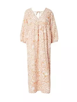 Летнее платье VERO MODA Summer Dress VMNethe, цвет light beige/dark beige