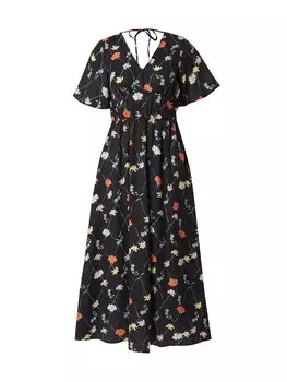 Летнее платье VERO MODA VMFLORA OLGA, черный