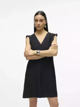 Летнее платье Vero Moda "VMNATJA SL SHORT DRESS WVN GA", черный