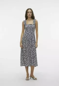 Летнее платье Vero Moda, зеленый Menny Ga Noos
