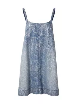 Летнее платье Versace Jeans Couture Summer Dress, сапфировый