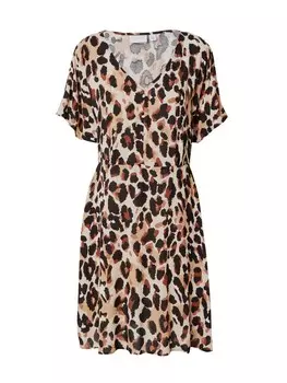 Летнее платье Vila MOASHLY, бежевый