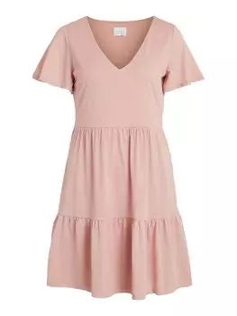 Летнее платье VILA NATALIE, темно-розовый